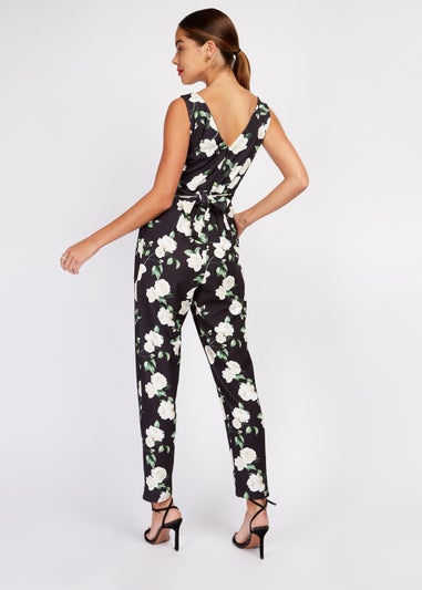 Girls on Film Floral Scuba Crepe Jumpsuit