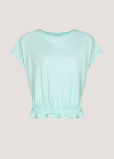 Mint Frill Hem T-Shirt