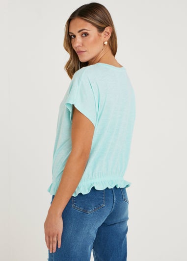 Mint Frill Hem T-Shirt