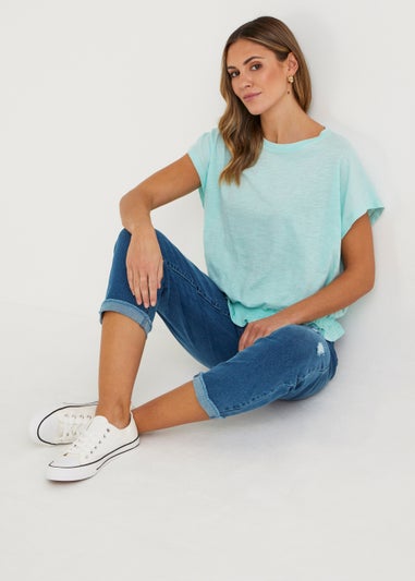 Mint Frill Hem T-Shirt