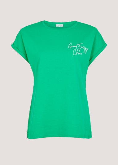 Green Good Energy Club Slogan T-Shirt