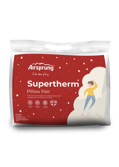 Airsprung White Supertherm Pillow Pair