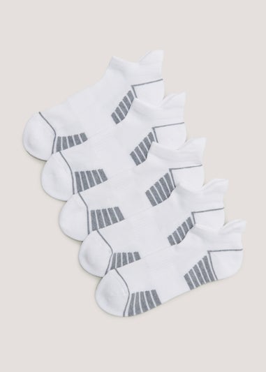 US Athletic 5 Pack White Sports Socks