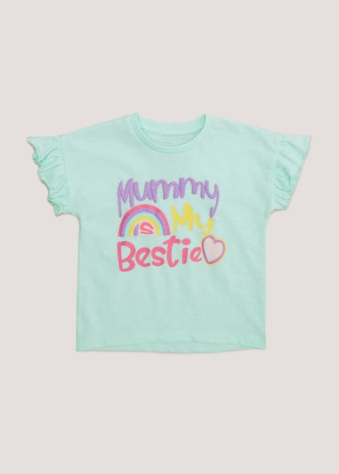 Girls Blue Mummy T-Shirt (9mths-6yrs)