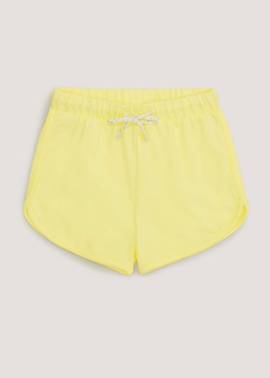 Girls Yellow Runner Shorts (9mths-6yrs)