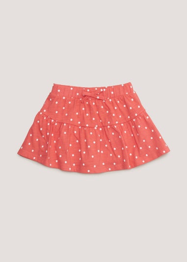 Girls Coral Spot Skort (9mths-6yrs)