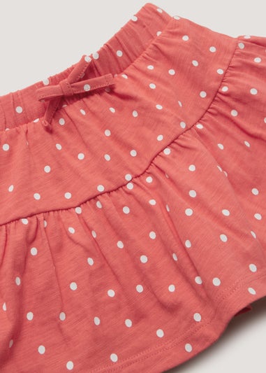 Girls Coral Spot Skort (9mths-6yrs)