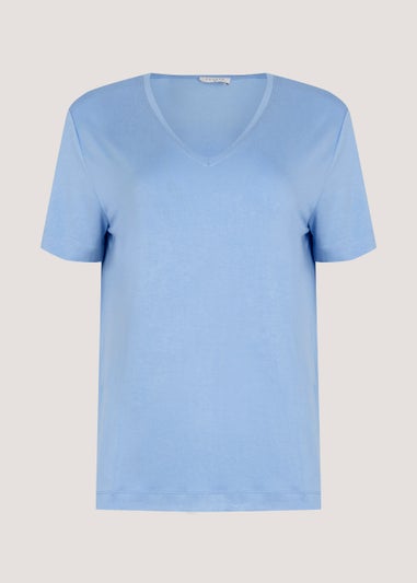 Blue V-Neck T-Shirt