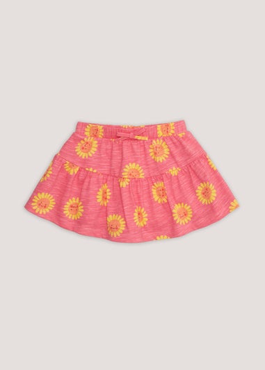Girls Pink Sun Print Skort (9mths-6yrs)