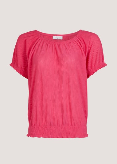 Pink Textured Top