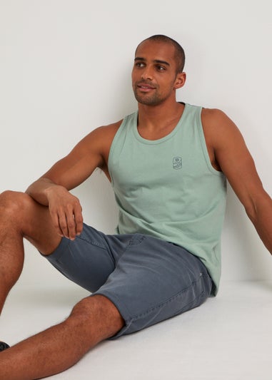 Mint Jersey Ringer Vest Top