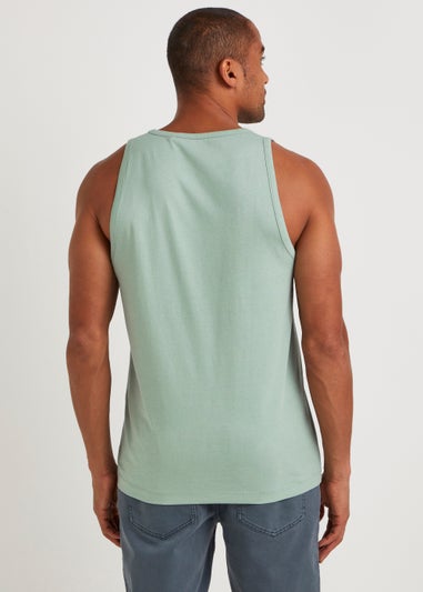 Mint Jersey Ringer Vest Top