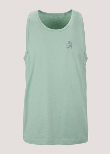 Mint Jersey Ringer Vest Top