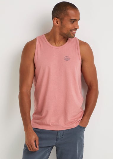 Pink Jersey Ringer Vest Top