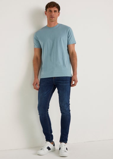 Blue Essential Crew Neck T-Shirt