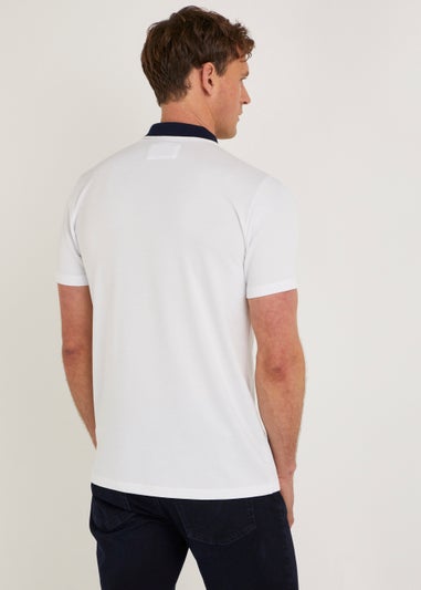 White Modal Polo Shirt