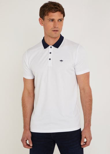 White Modal Polo Shirt