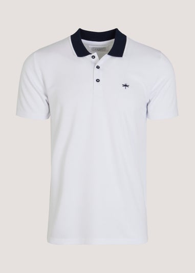 White Modal Polo Shirt