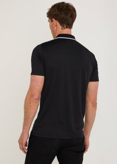 Black Modal Polo Shirt