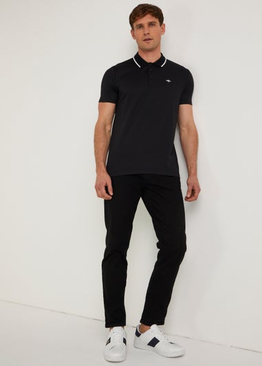 Black Modal Polo Shirt