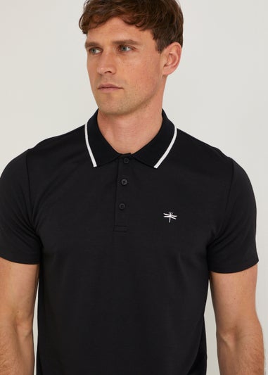 Black Modal Polo Shirt