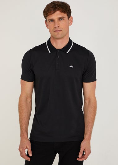 Black Modal Polo Shirt