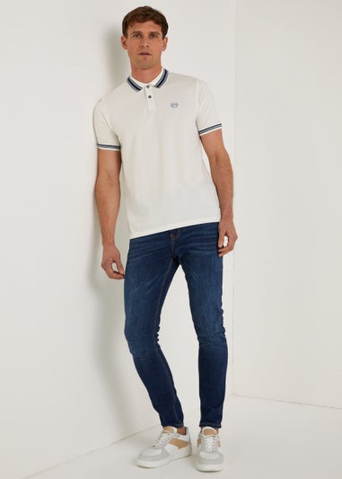 White Tipped Polo Shirt