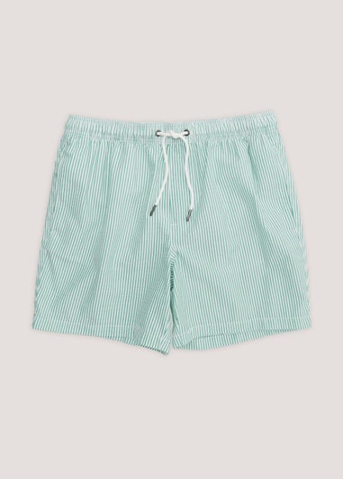 Green Stripe Essential Swim Shorts