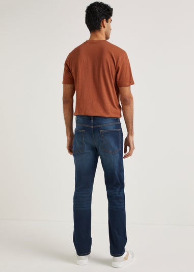 Dark Wash Straight Fit Jeans