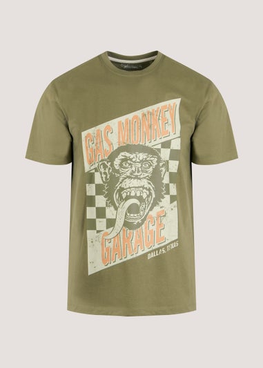 Khaki Gas Monkey T-Shirt