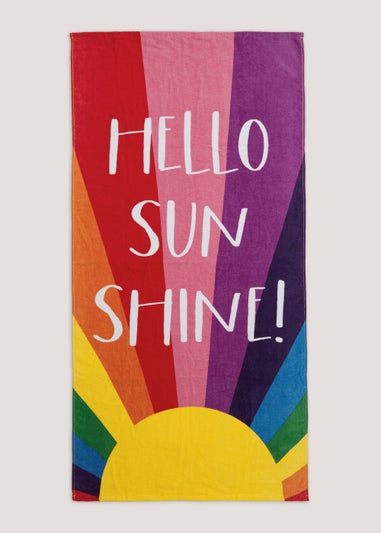 Kids Hello Sunshine Beach Towel (150cm x 70cm)