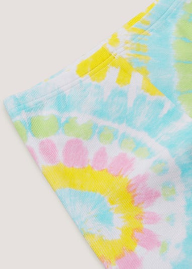 Girls Multicoloured Tie Dye Cycling Shorts (4-13yrs)