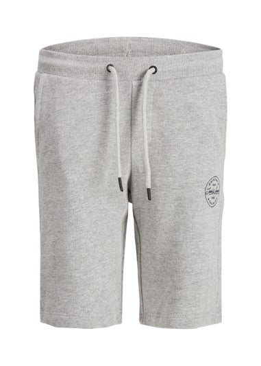 Jack & Jones Junior Grey Shark Sweat Shorts (8-16yrs)