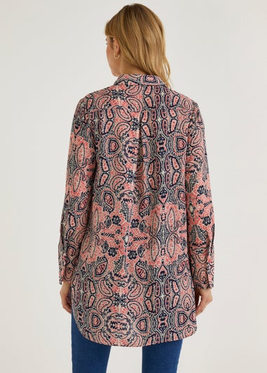 Navy & Pink Aztec Shirt