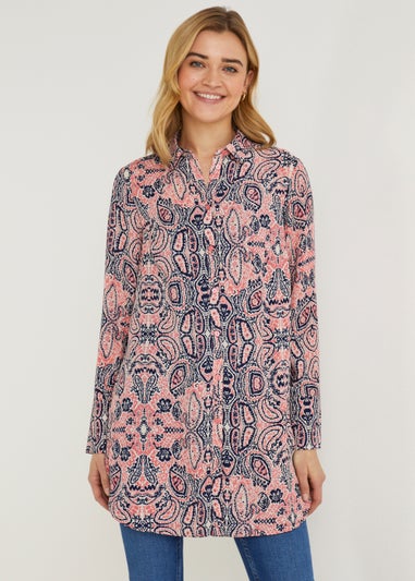 Navy & Pink Aztec Shirt