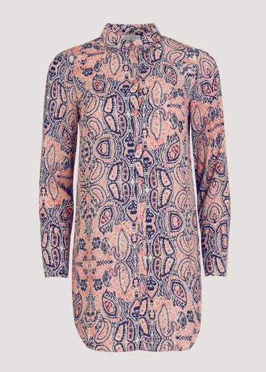 Navy & Pink Aztec Shirt