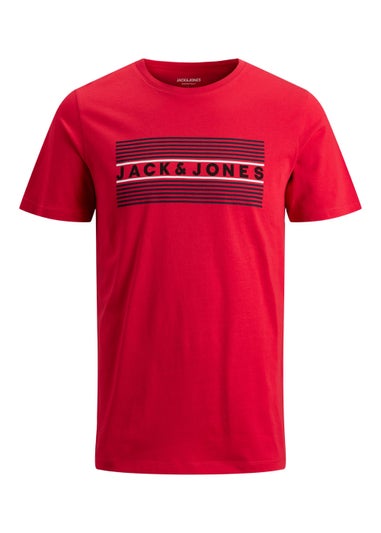 Jack & Jones Junior Red Logo T-Shirt (8-16yrs)