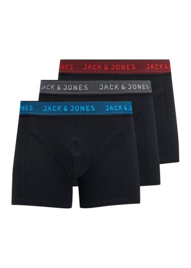 Jack & Jones Junior 3 Pack Waistband Trunks (8-14yrs)