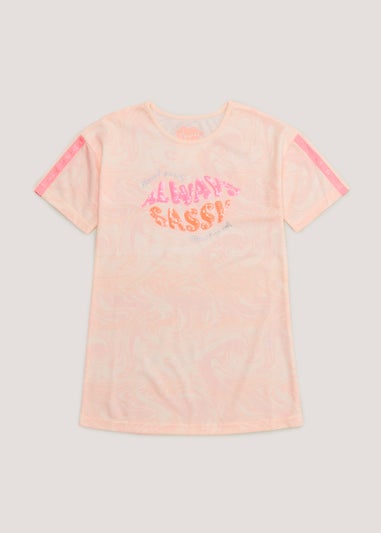 Girls Pink Always Sassy Nightie (4-13yrs)