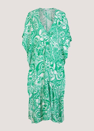 Green Maxi Kimono