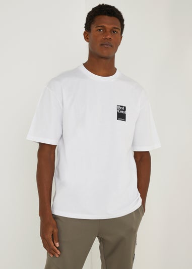 US Athletic White West Coast Oversized T-Shirt