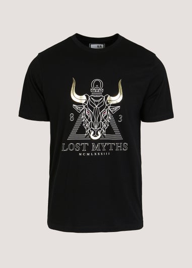 US Athletic Black Lost Myths T-Shirt