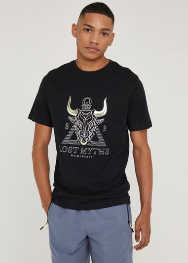 US Athletic Black Lost Myths T-Shirt