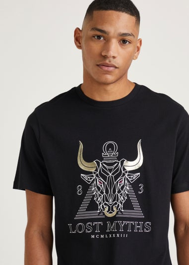 US Athletic Black Lost Myths T-Shirt