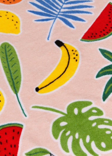 Tropical Fruit Print Beach Towel (150cm x 70cm)