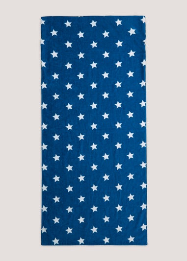 Blue Star Beach Towel (150cm x 70cm)