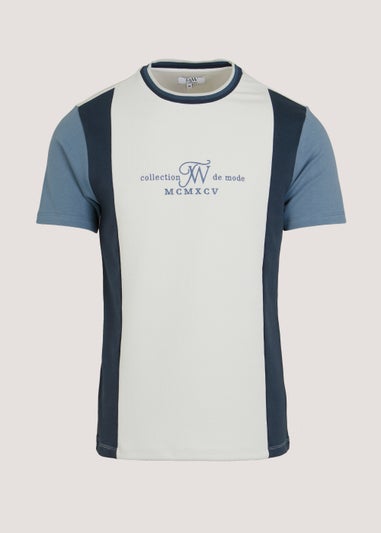 T&W Blue Panel Tee