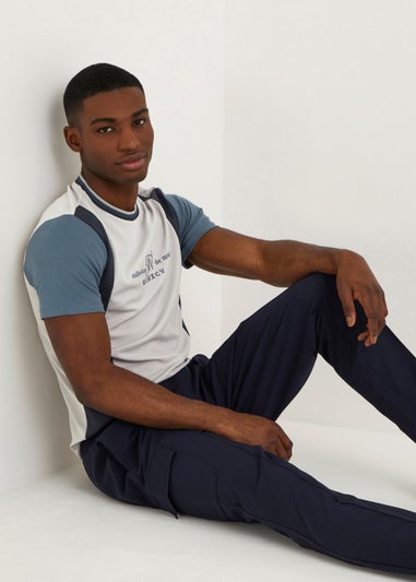 T&W Blue Panel Tee