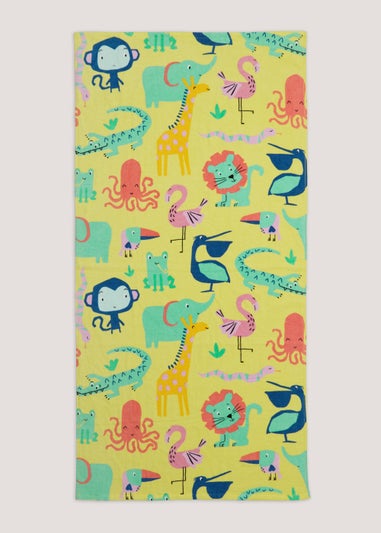 Kids Jungle Beach Towel (150cm x 70cm)