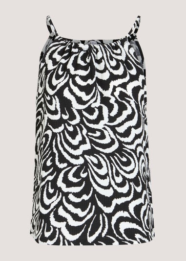 Monochrome Print Cami Co-Ord Top